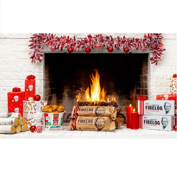KFC Firelog Fried Chicken Scented Fire Log LIMITED - Picture 2 of 5
